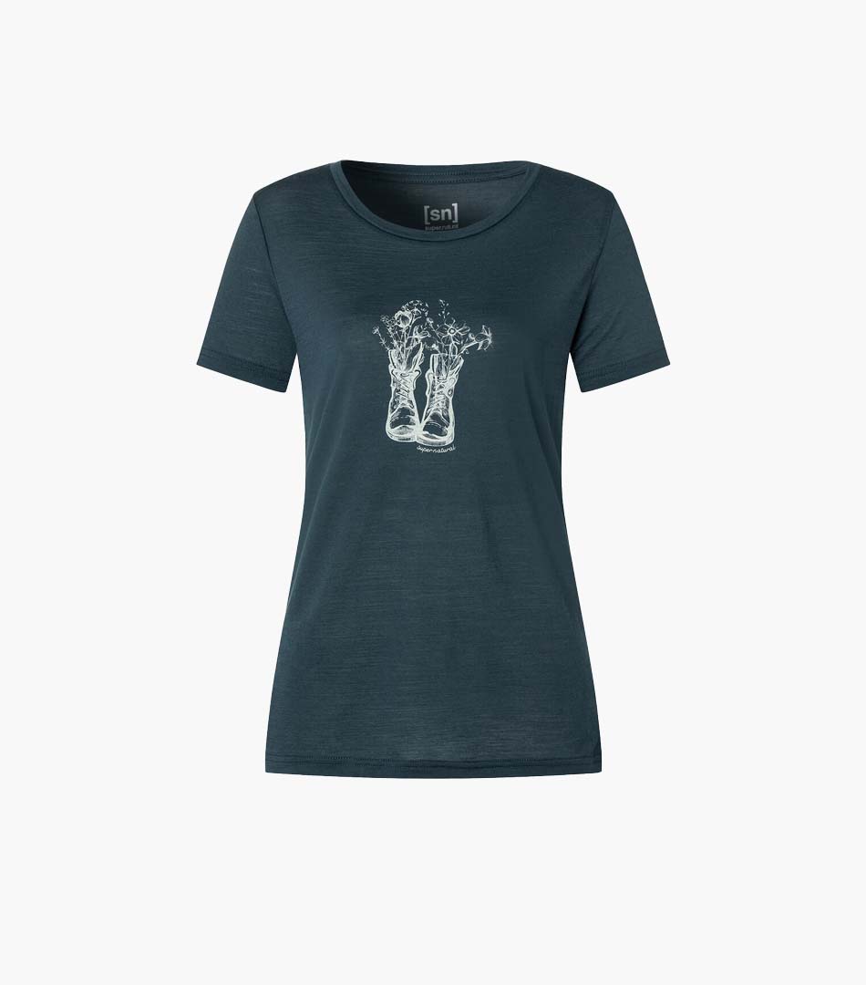 FLOWER BOOTS TEE