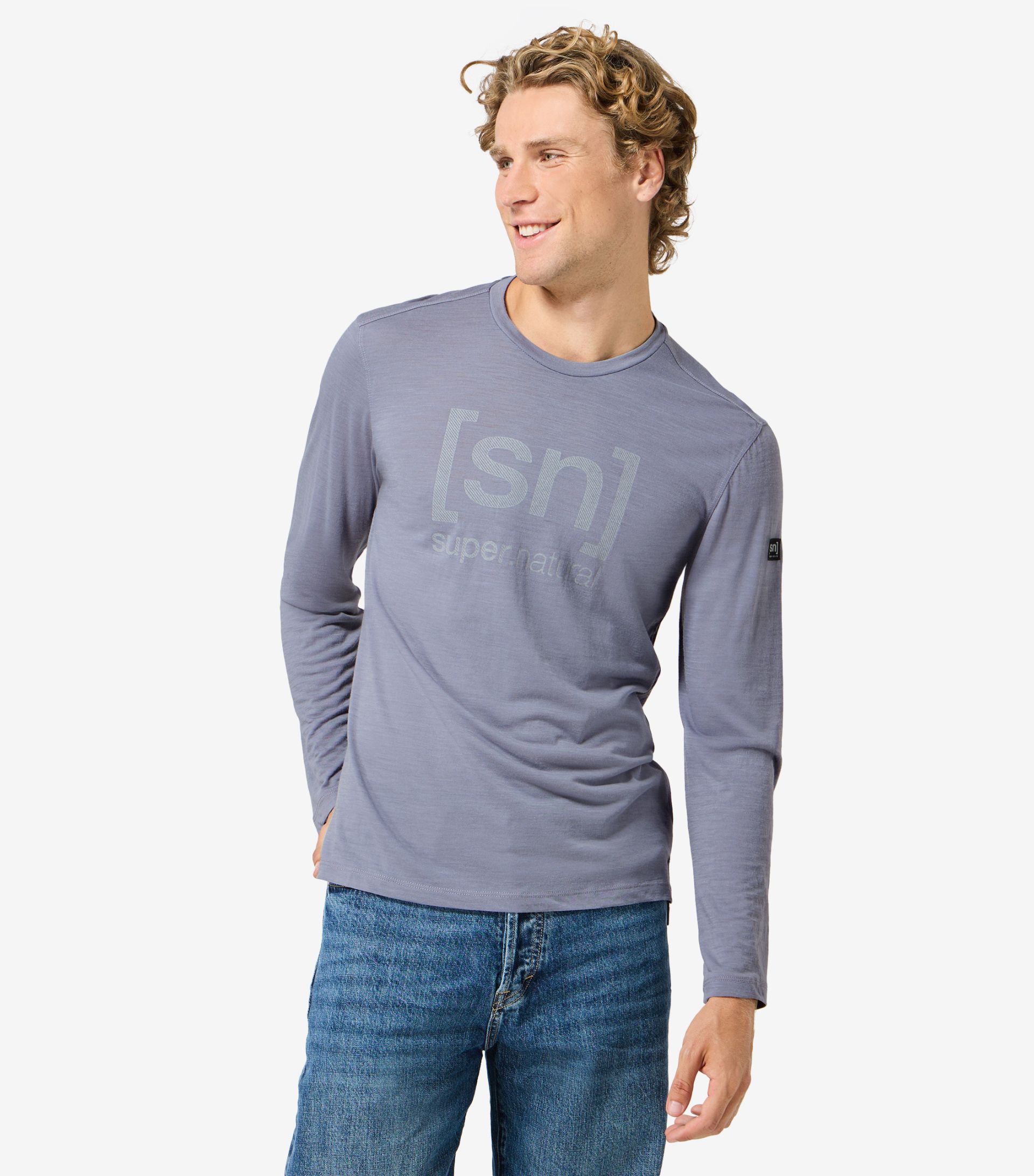 DENIM LOGO SN LS