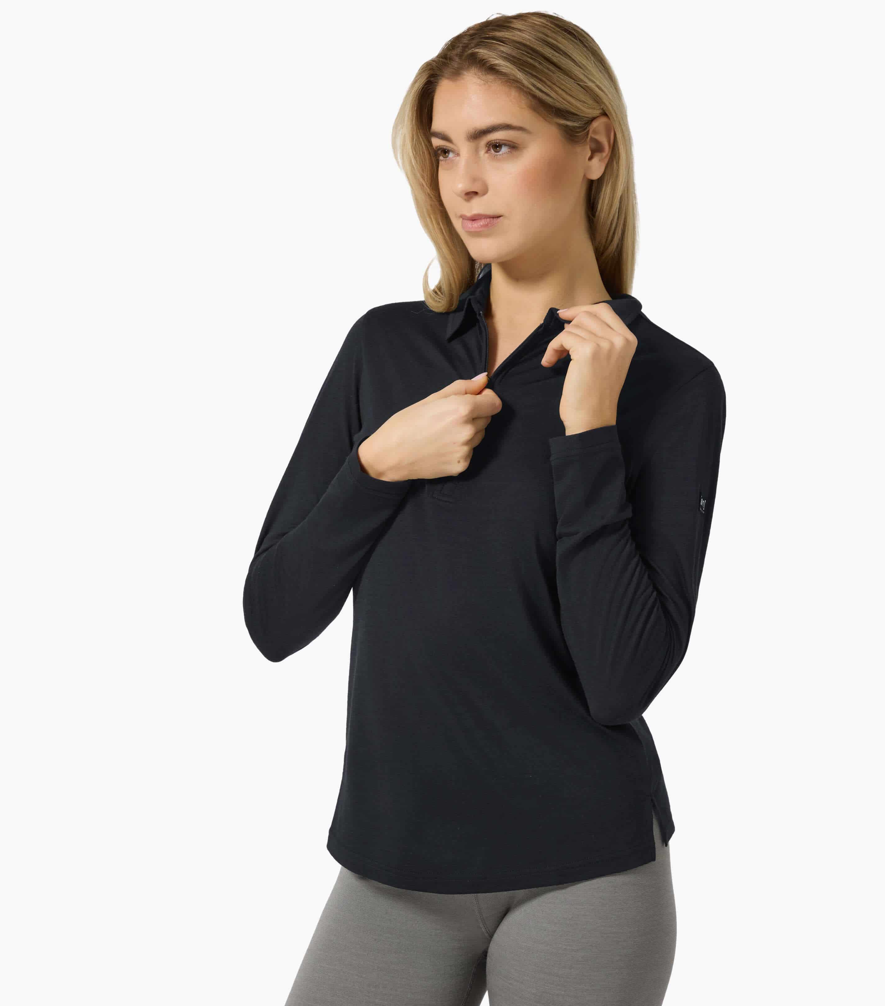 ZIP POLO LS