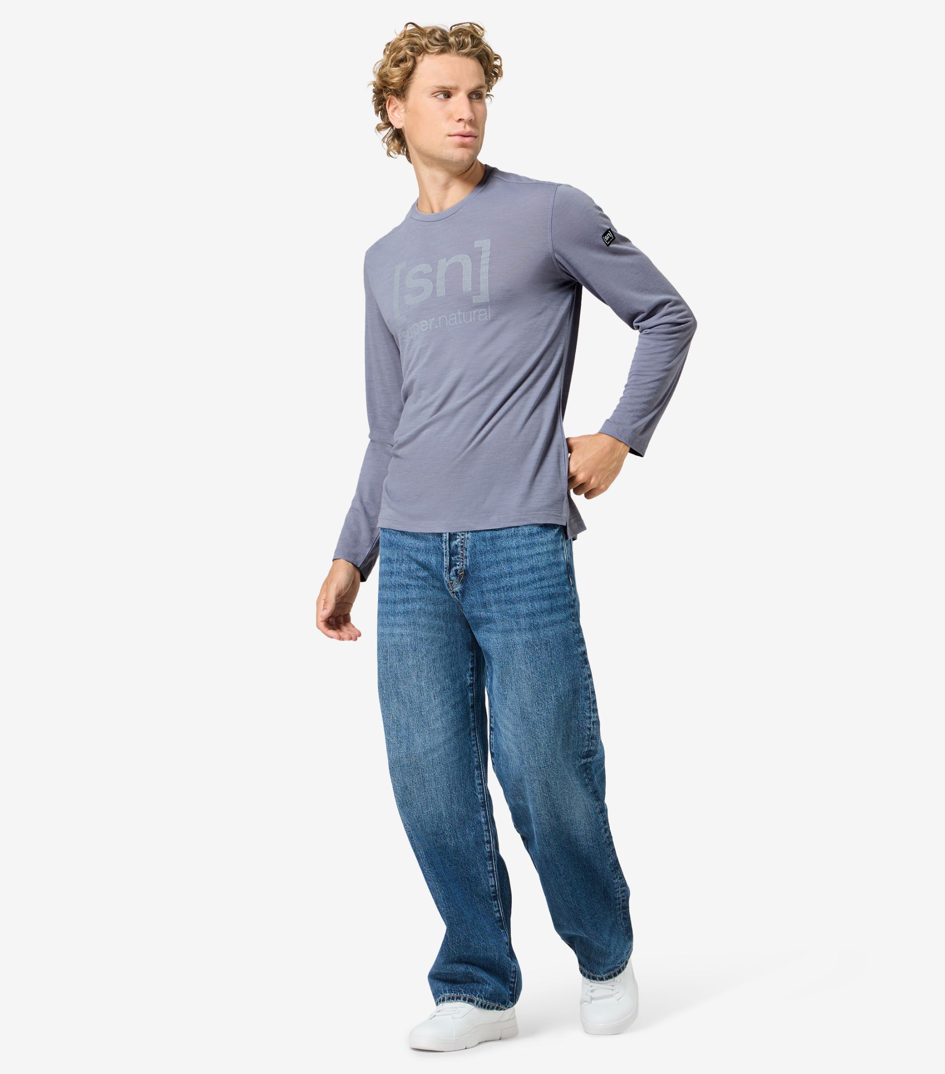DENIM LOGO SN LS
