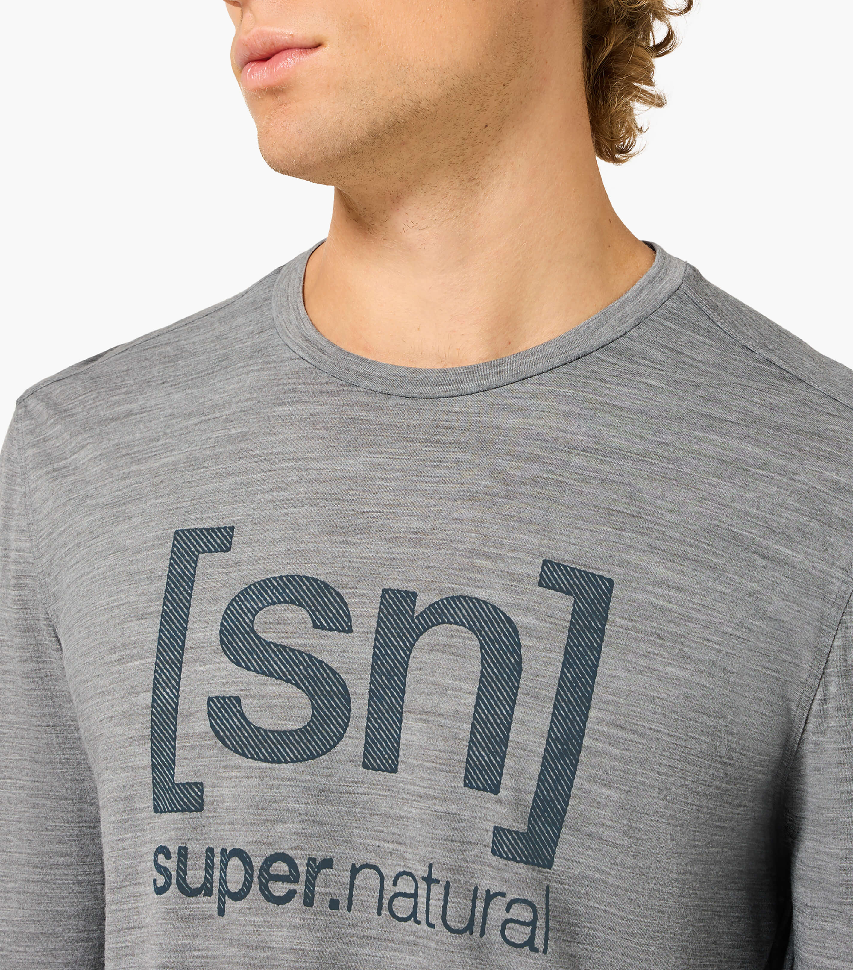DENIM LOGO SN LS