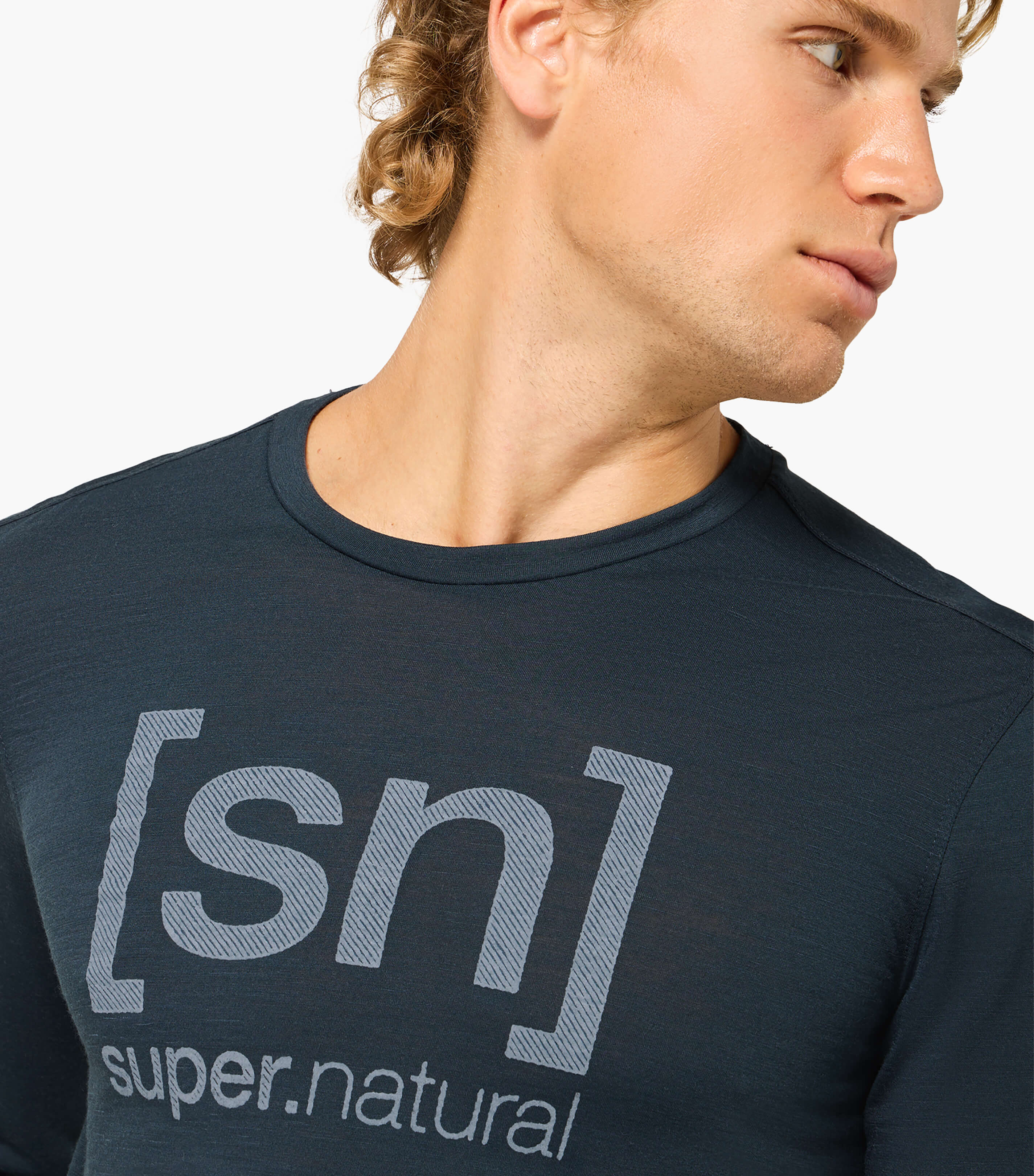 DENIM LOGO SN LS