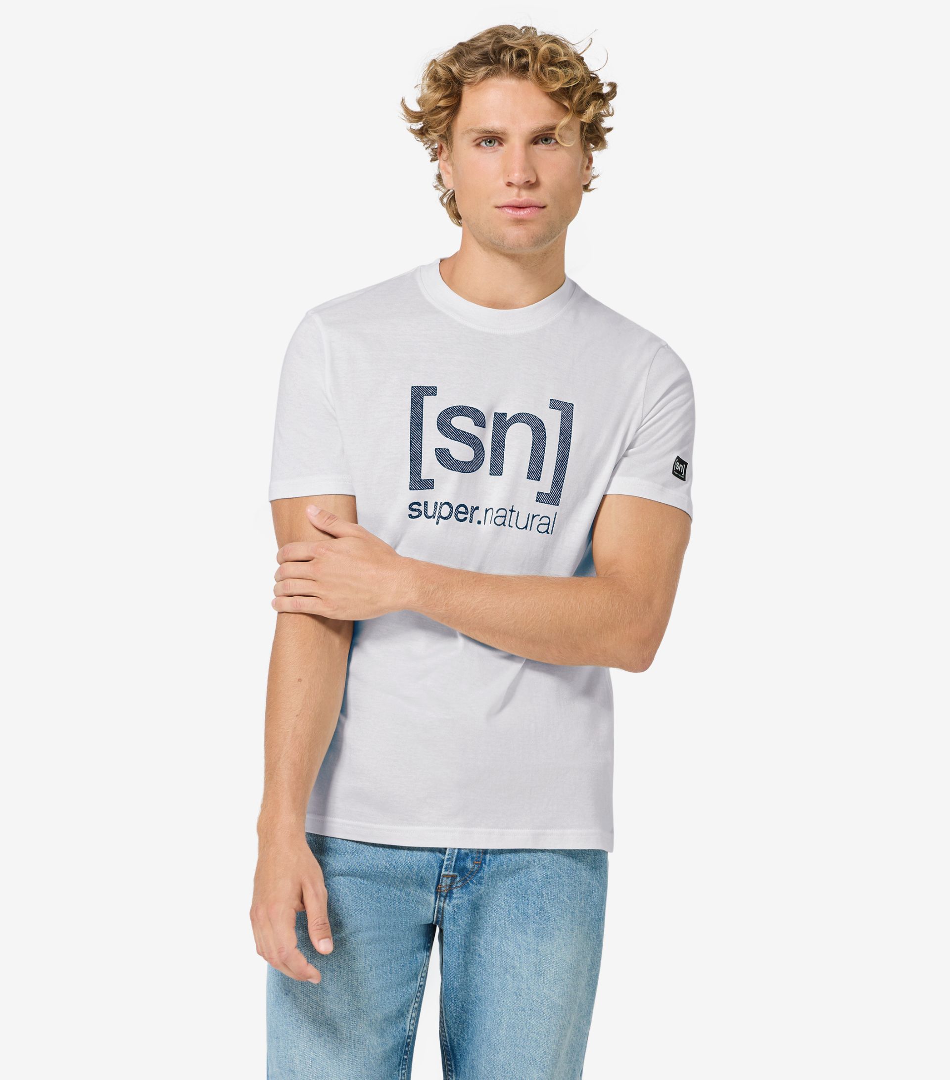 DENIM LOGO BIO C TEE