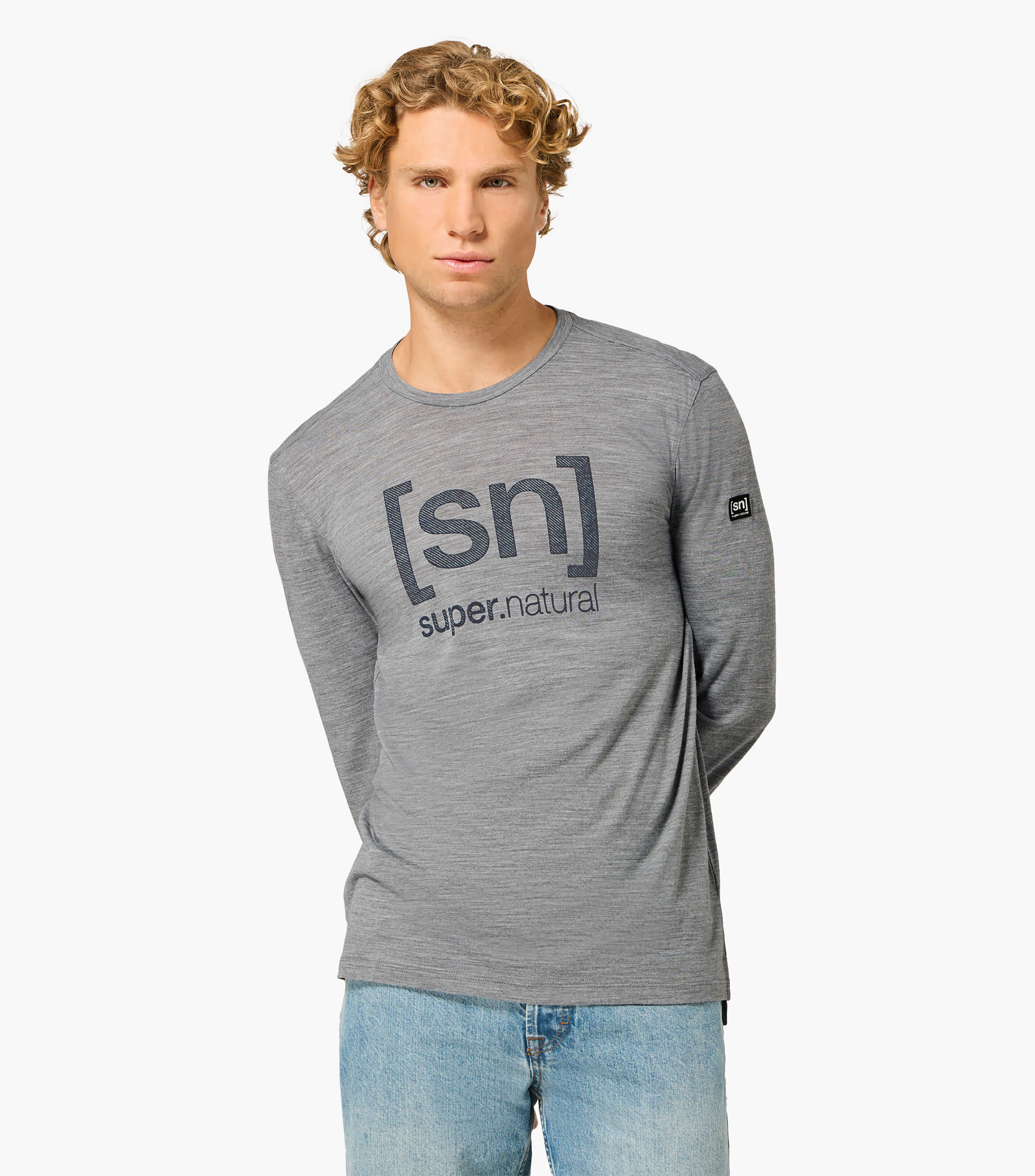 DENIM LOGO SN LS