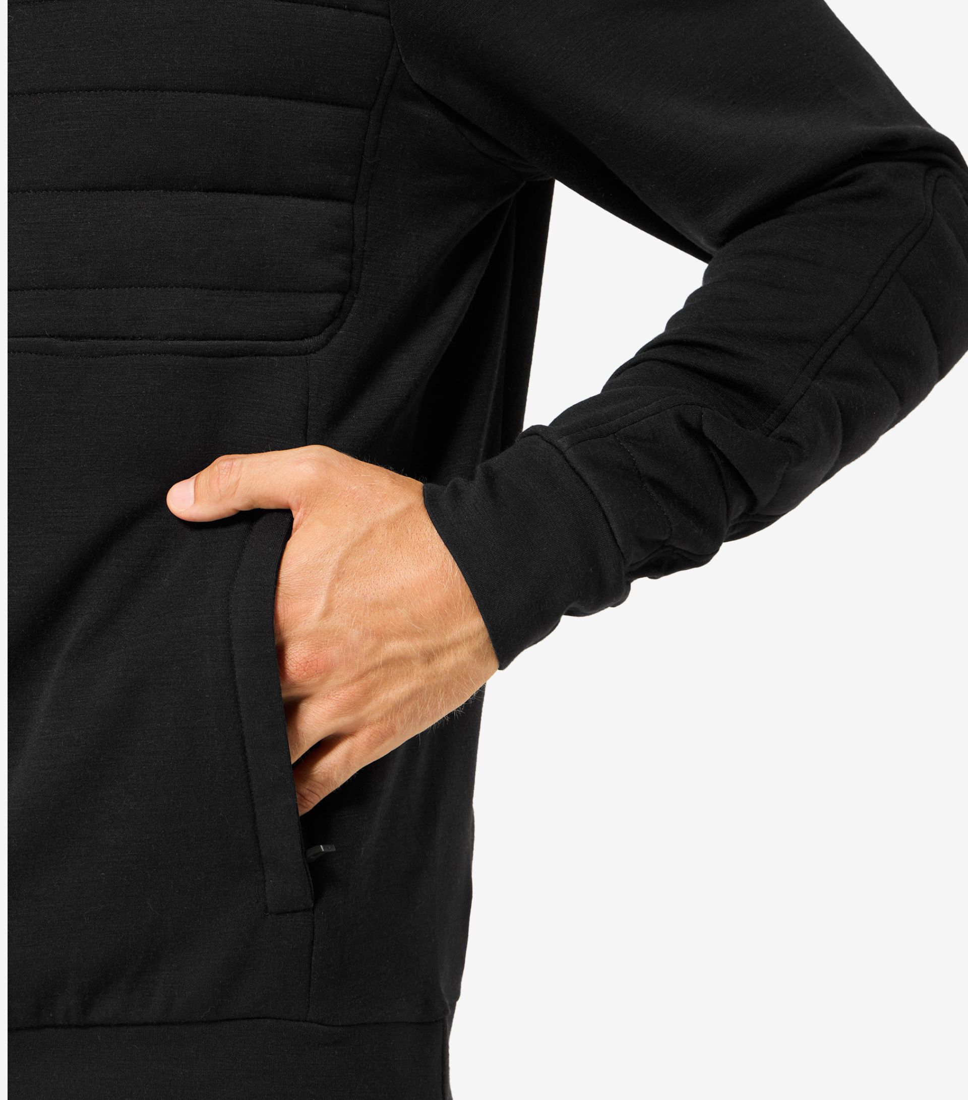 PADDED ZIP TURTLENECK