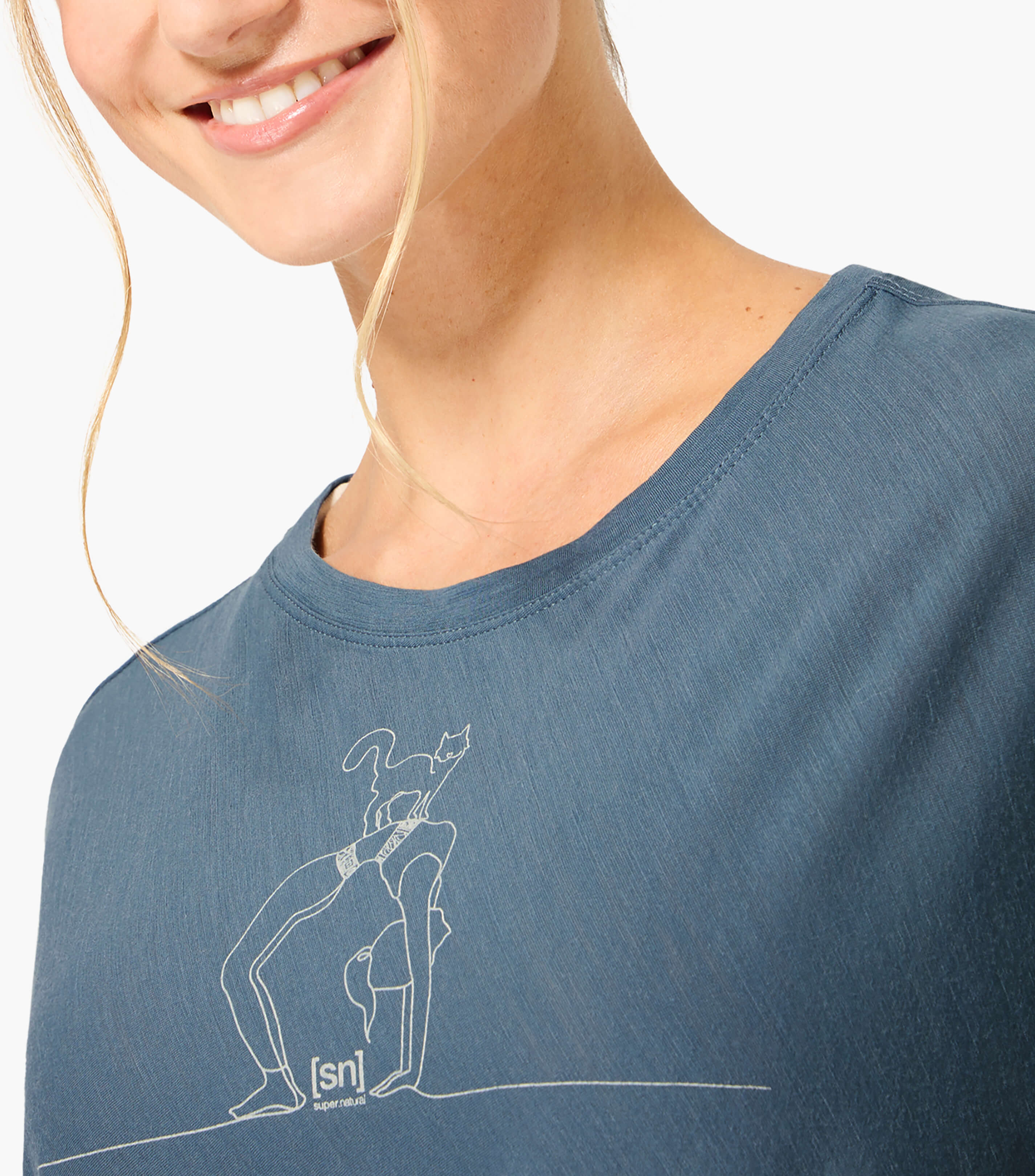 CAT YOGA LOOSE TEE