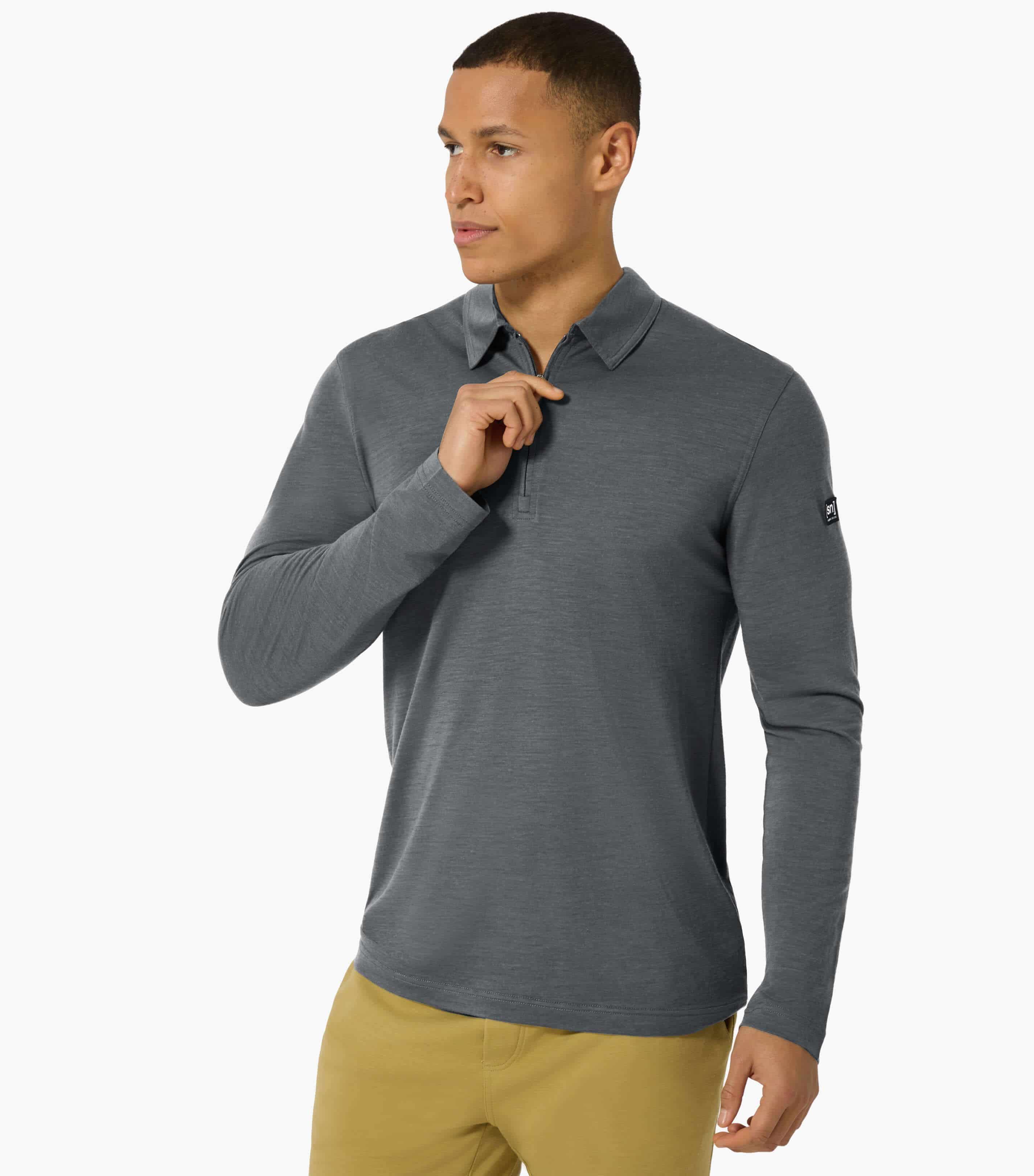 ZIP POLO LS