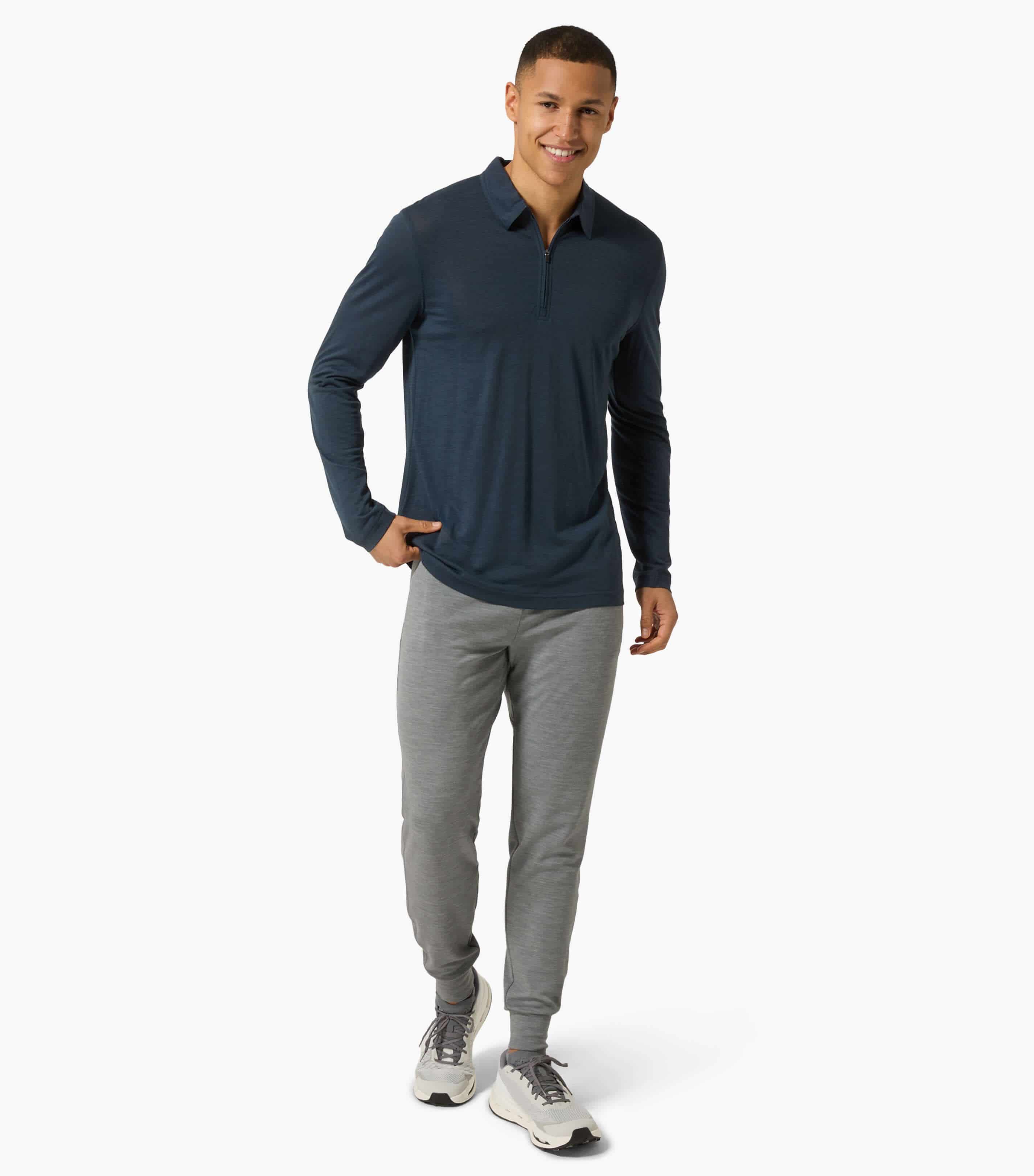 ZIP POLO LS