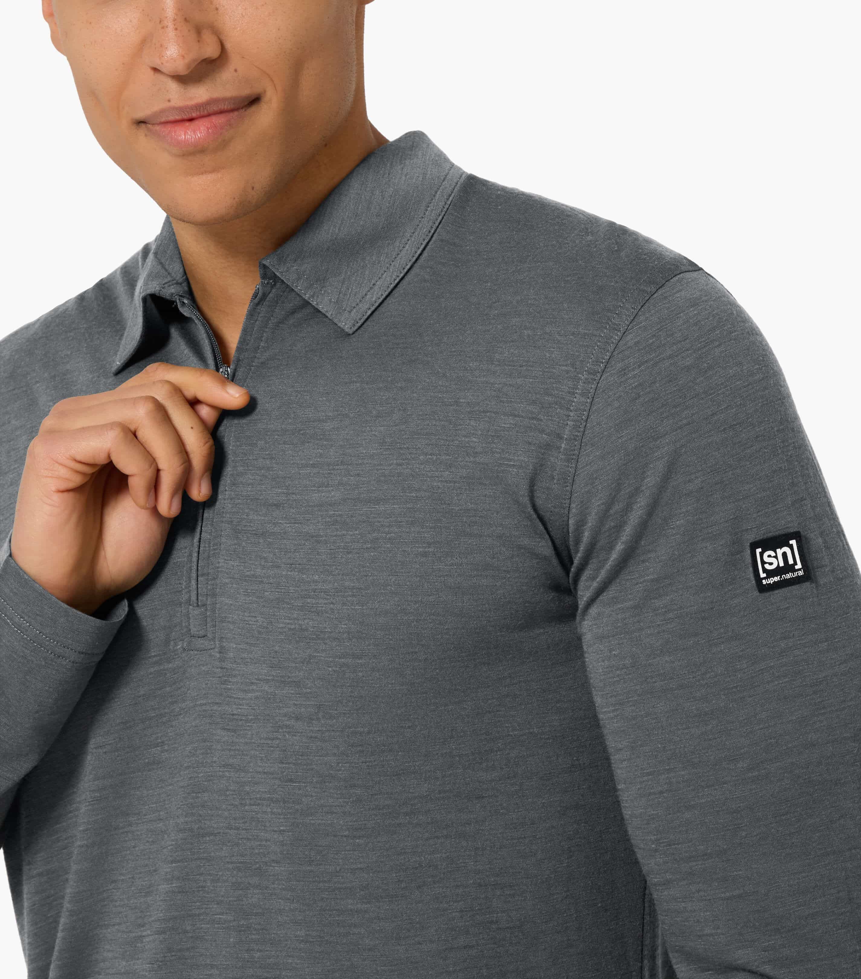 ZIP POLO LS