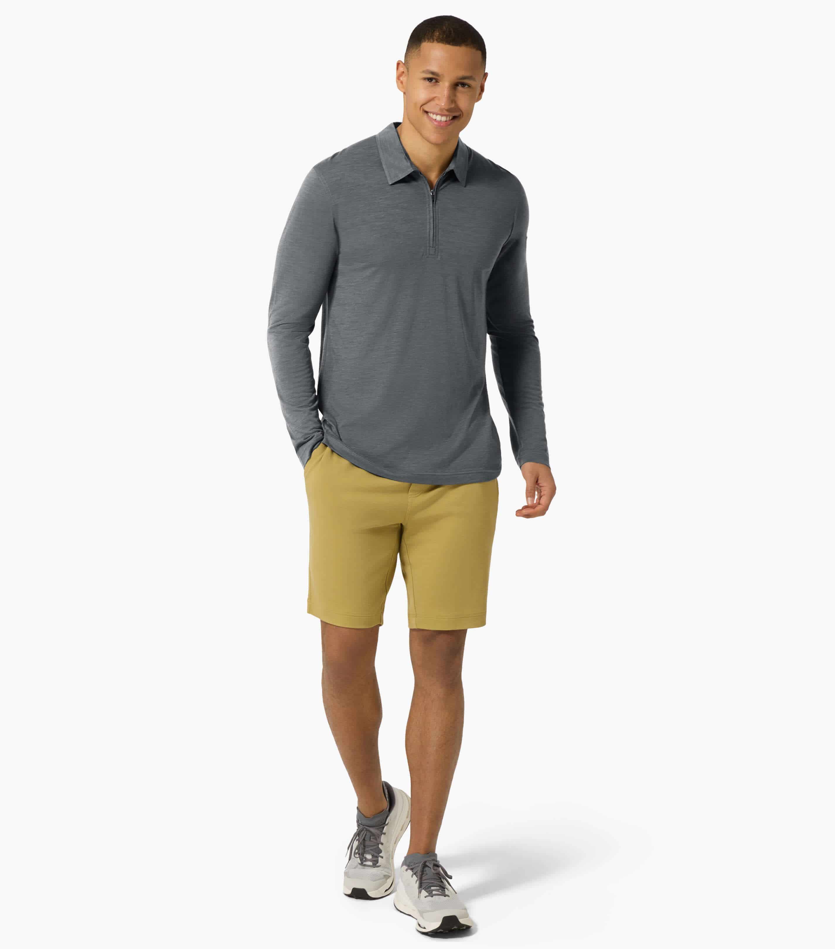 ZIP POLO LS