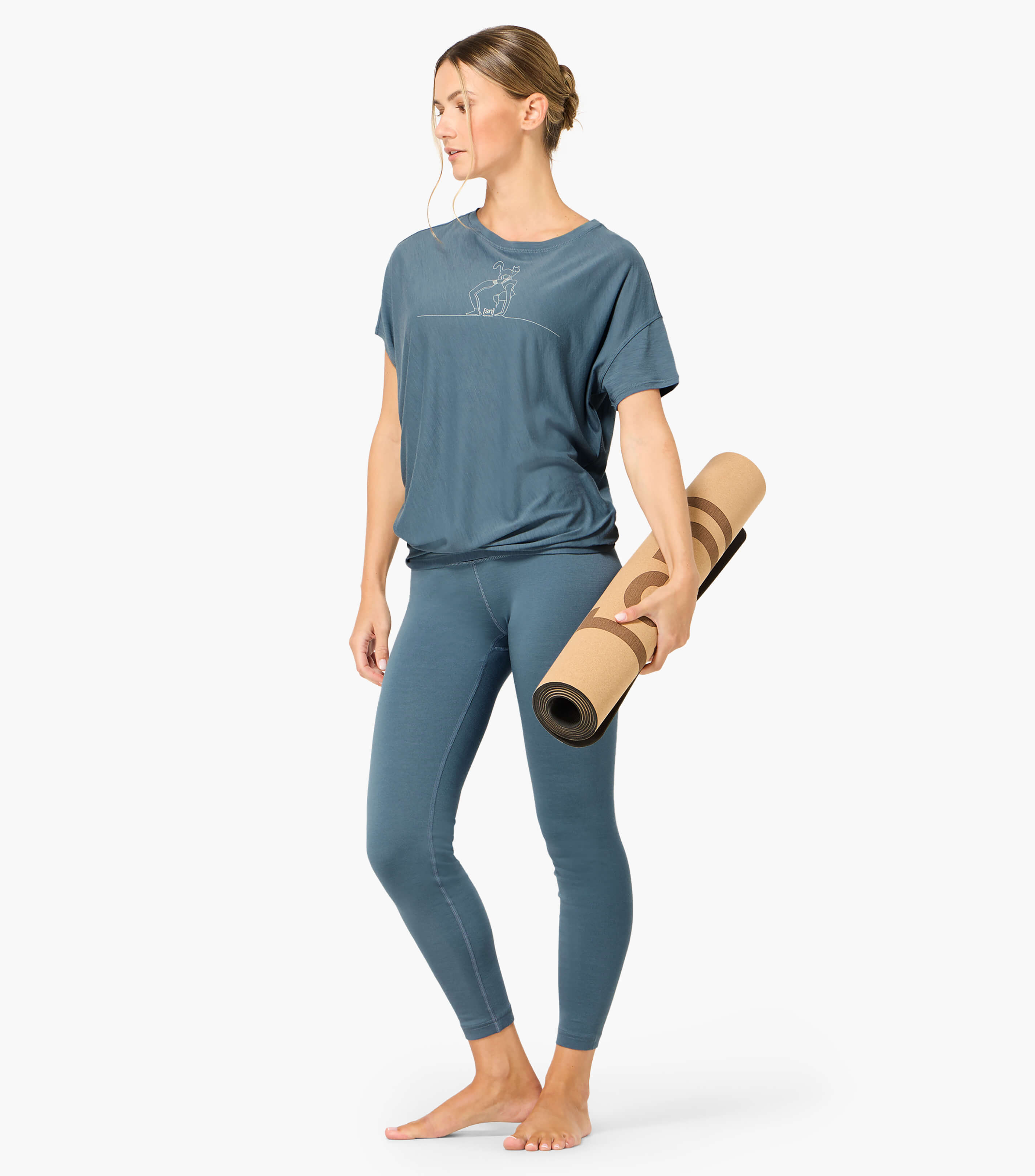 CAT YOGA LOOSE TEE